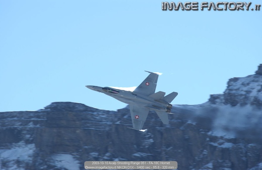2003-10-10 Axalp Shooting Range 051 - FA-18C Hornet